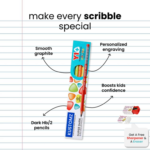 Personalized Name Pencils – Gift Set (Pack of 10)