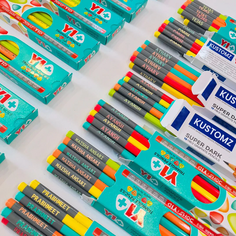 Personalized Name Pencils – Gift Set (Pack of 10)